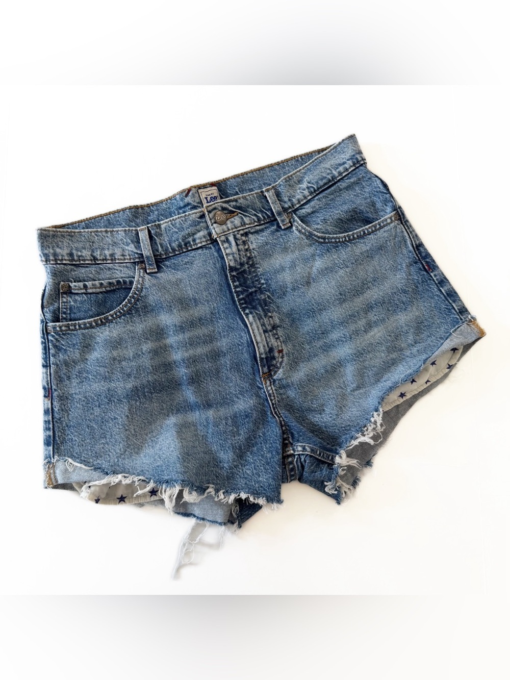 Lee Kacey Musgraves Shorts 16 High Rise Cut Off Star Pockets